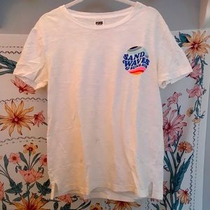 VS PINK oversized white t shirt